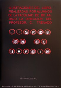 Cartel Exposición Tigres en el Jardín